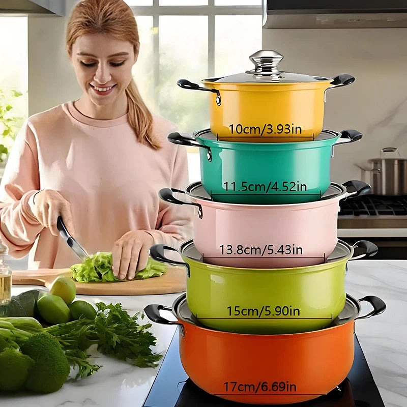 10-piece stainless steel cookware set,