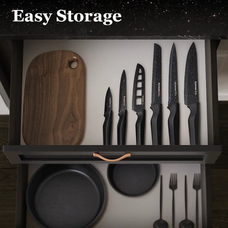 6PCS/   star Kitchen Knives Sets