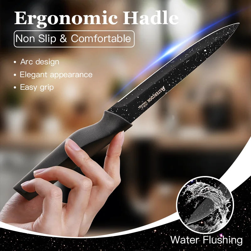 6PCS/   star Kitchen Knives Sets