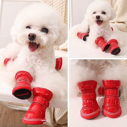 Teddy Puppy Winter General Breathable 4-Piece Shoes