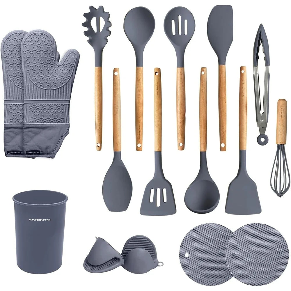 17pcs Silicone Kitchen Utensils Set