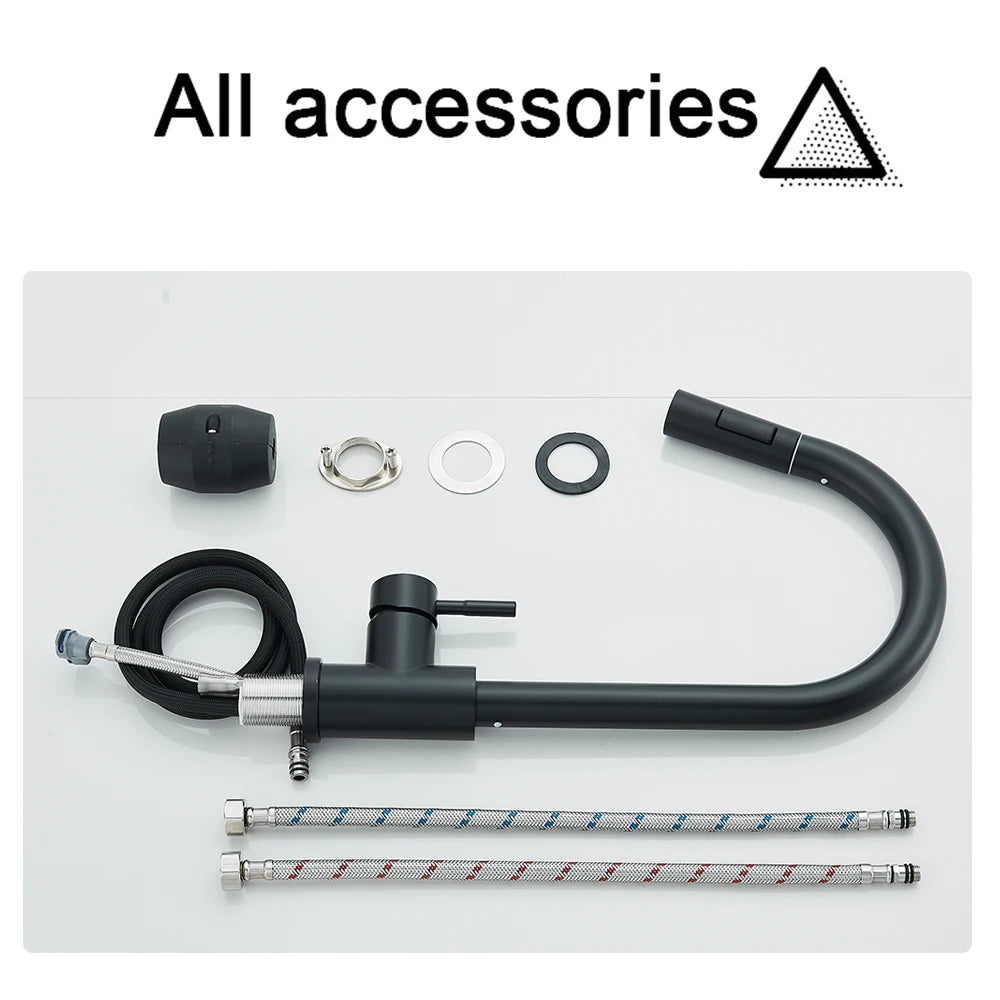 Black Pull Out Kitchen faucet