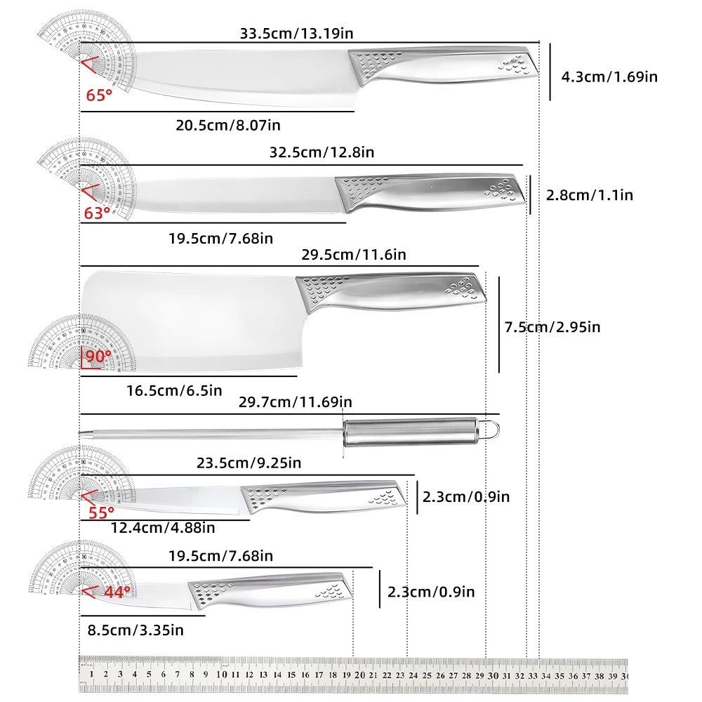 8pcs Kitchen Knives