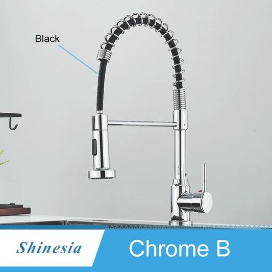 Shinesia Black Kitchen Faucet Stainless Steel