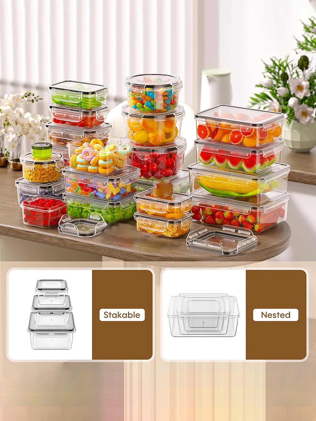 12pcs/Sealed food storage container