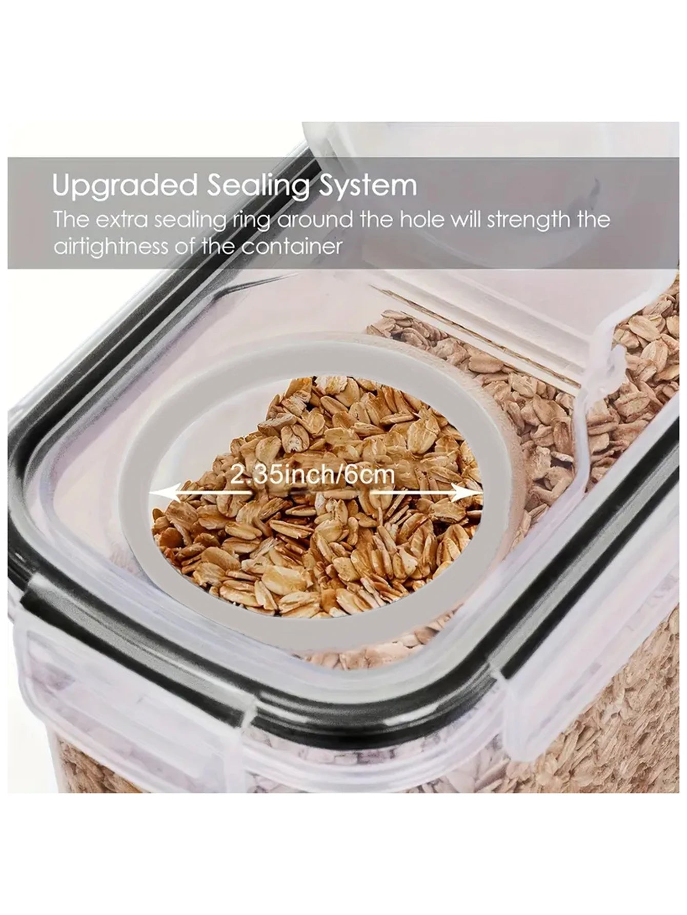 4pcs4l  Large Food Storage Containers With Lids,