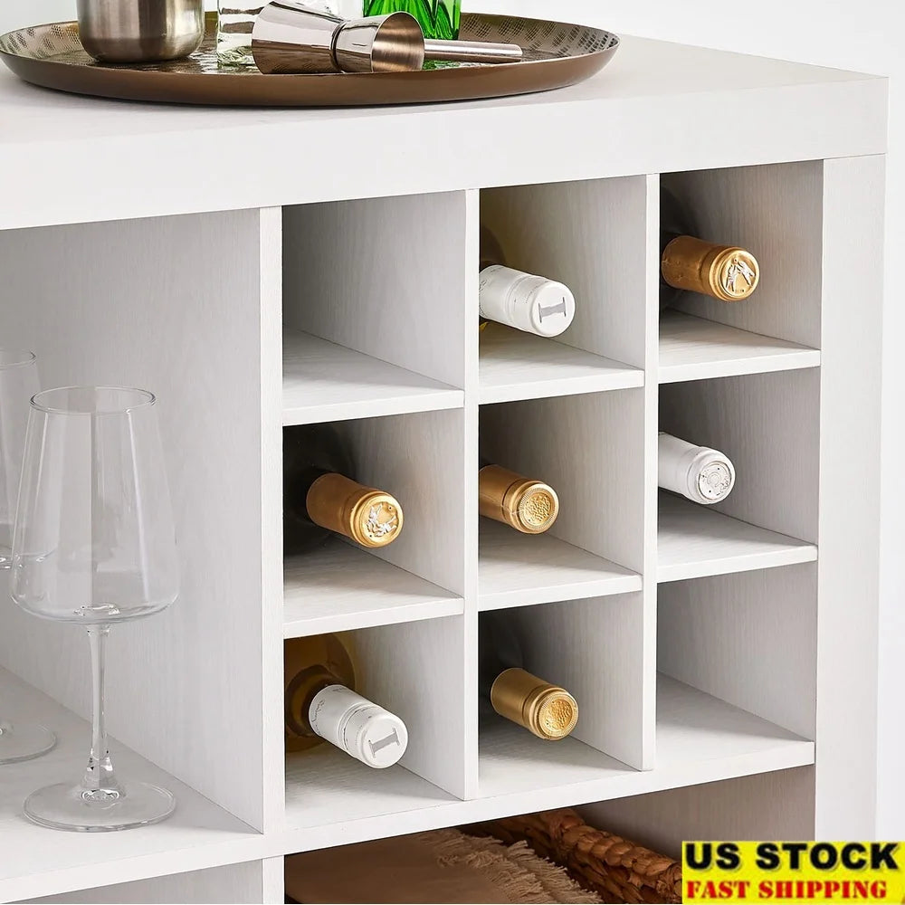 Cube shalf 9 Sections  Home Office Craft Room Kitchen Bottles Easy Assembly