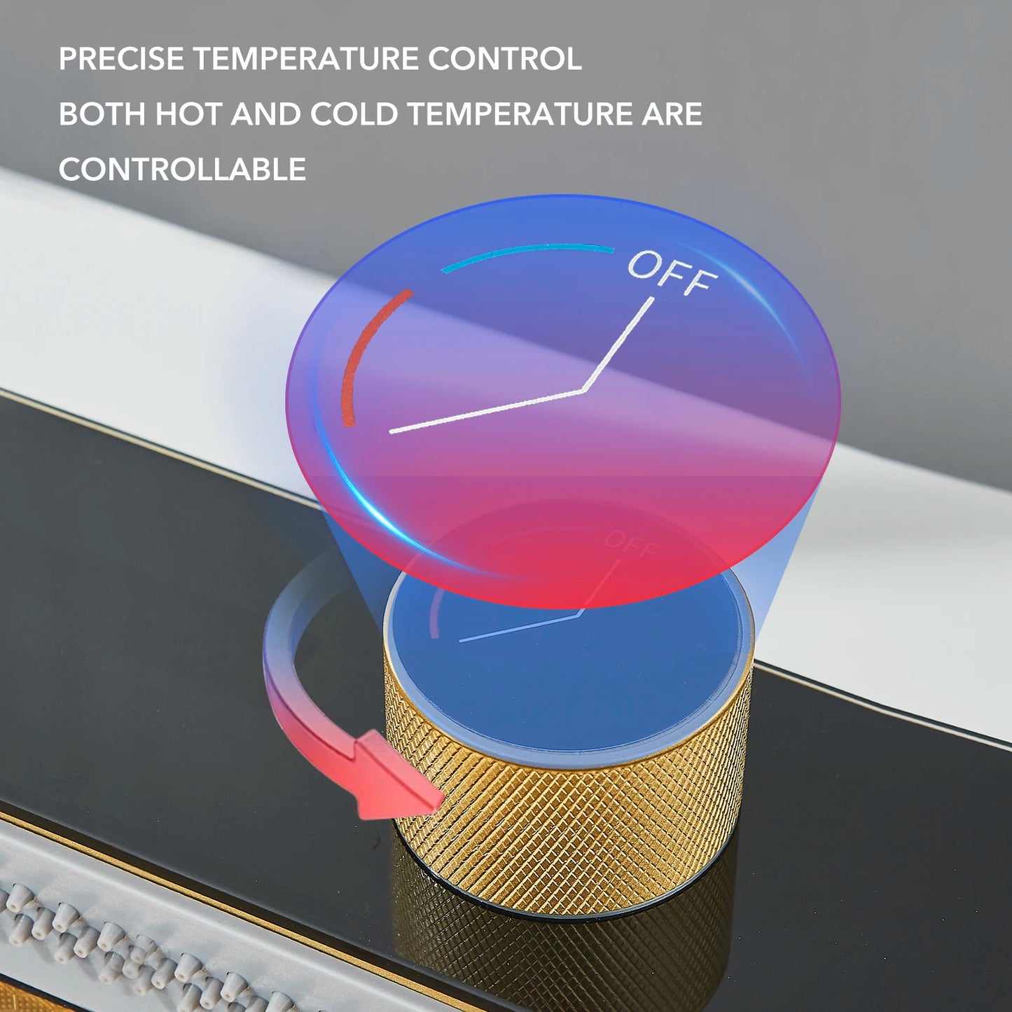 Golden Smart Digital Display Integrated Kitchen