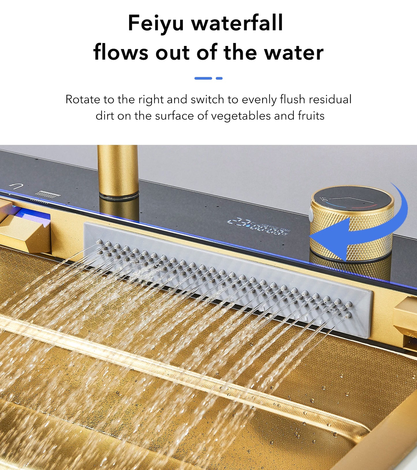 Golden Smart Digital Display Integrated Kitchen