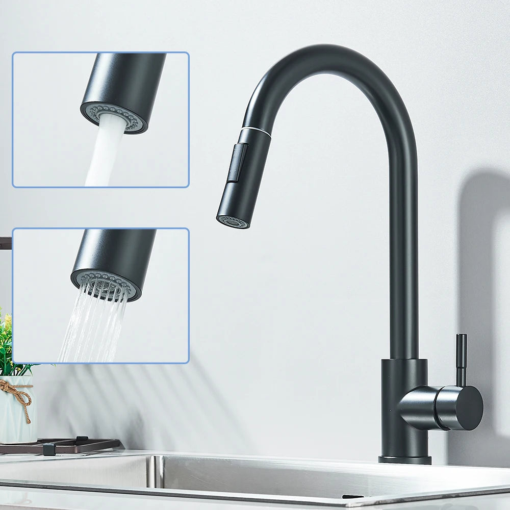 Black Pull Out Kitchen faucet