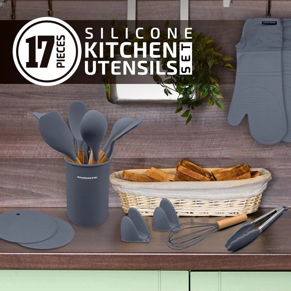 17pcs Silicone Kitchen Utensils Set