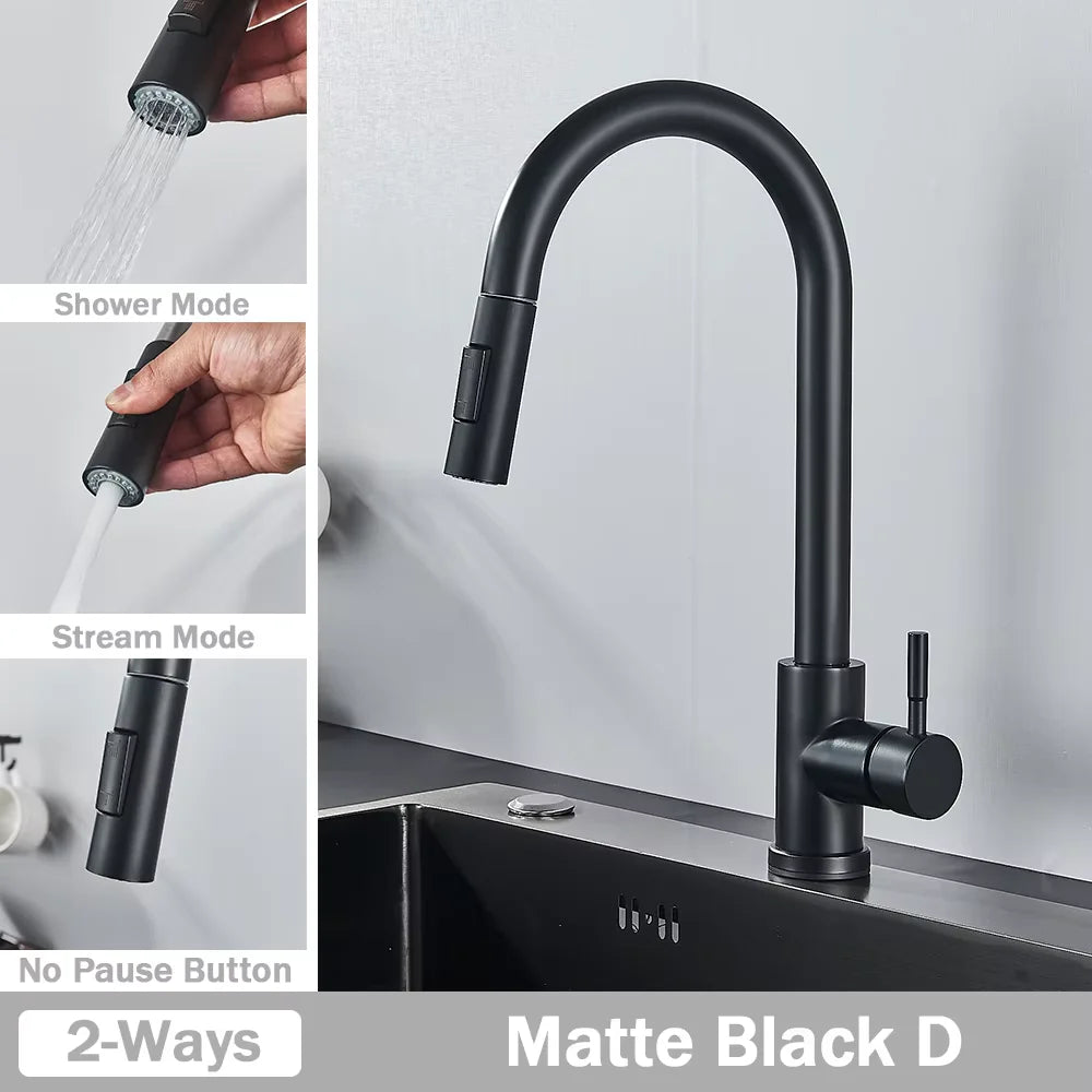 Black Pull Out Kitchen faucet