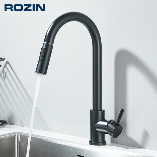 Black Pull Out Kitchen faucet