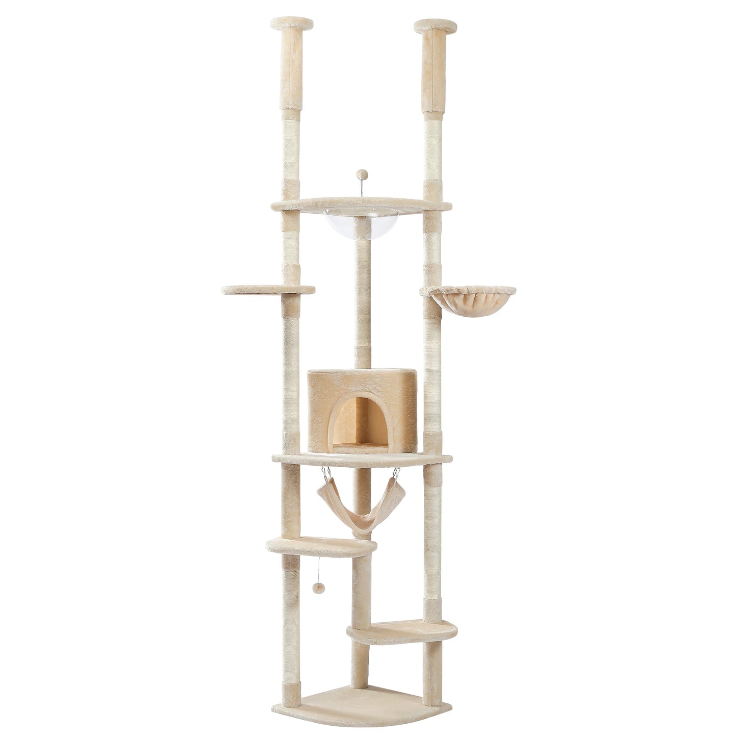 Safe Adjustable  236-258cm  Cat Tree Tower