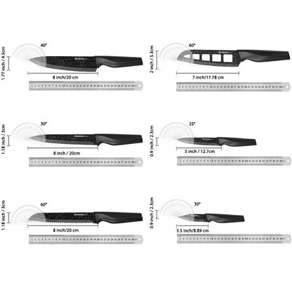 6PCS/   star Kitchen Knives Sets