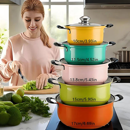 10-piece stainless steel cookware set,