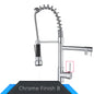 Rozin Black and Rose Golden Spring Pull Down Kitchen Sink Faucet