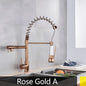 Popular Kitchen Spring Sink Faucet Modern Free Rotation Pull Down Spout