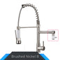 Rozin Black and Rose Golden Spring Pull Down Kitchen Sink Faucet