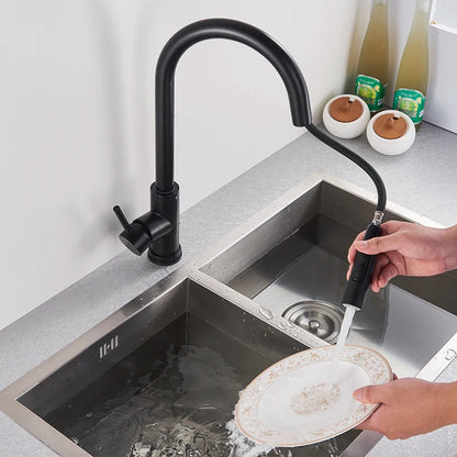 Black Pull Out Sensor Kitchen Faucet Touch Control Faucet