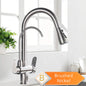 Black and Golden Filtered Crane For Kitchen Pull Out Sprayer