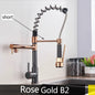Popular Kitchen Spring Sink Faucet Modern Free Rotation Pull Down Spout