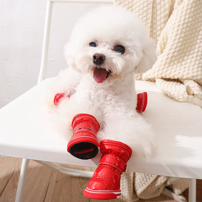 Teddy Puppy Winter General Breathable 4-Piece Shoes