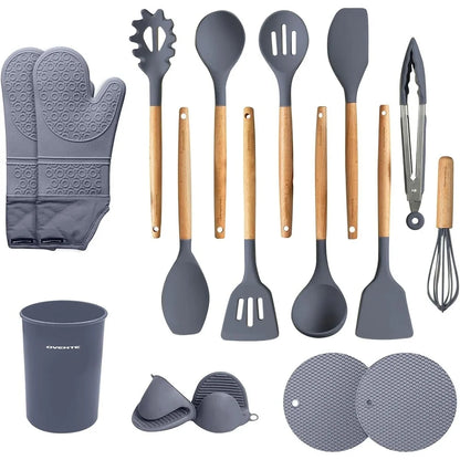 17pcs Silicone Kitchen Utensils Set