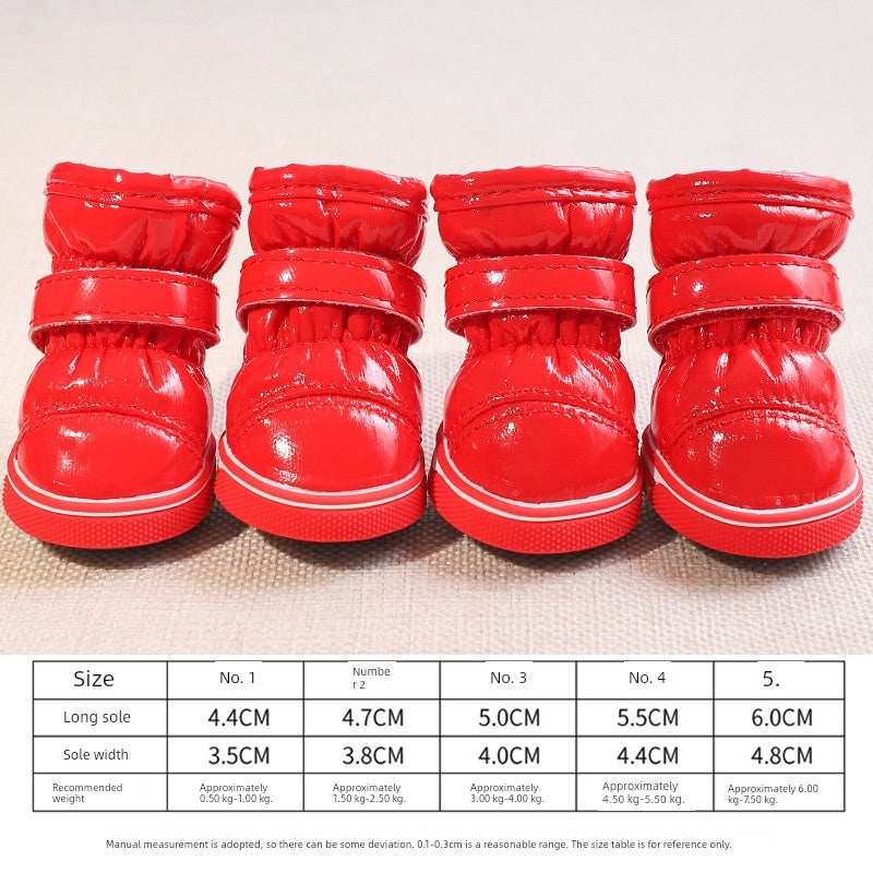 Teddy Puppy Winter General Breathable 4-Piece Shoes