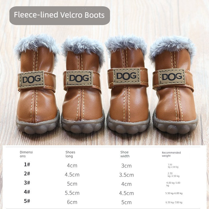 Teddy Puppy Winter General Breathable 4-Piece Shoes