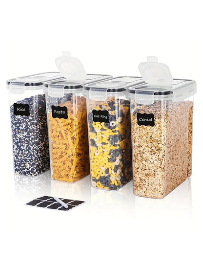 4pcs4l  Large Food Storage Containers With Lids,