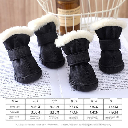 Teddy Puppy Winter General Breathable 4-Piece Shoes