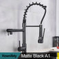 Popular Kitchen Spring Sink Faucet Modern Free Rotation Pull Down Spout