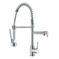 Black Kitchen Faucet With Pull Down Spring Sprayer