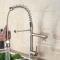 Popular Kitchen Spring Sink Faucet Modern Free Rotation Pull Down Spout