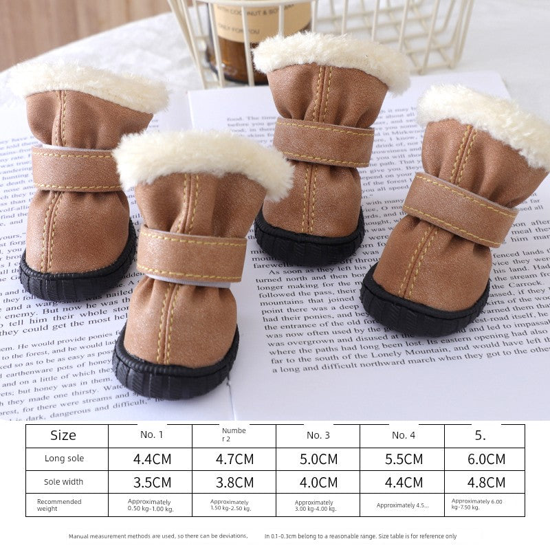 Teddy Puppy Winter General Breathable 4-Piece Shoes