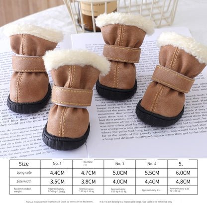 Teddy Puppy Winter General Breathable 4-Piece Shoes