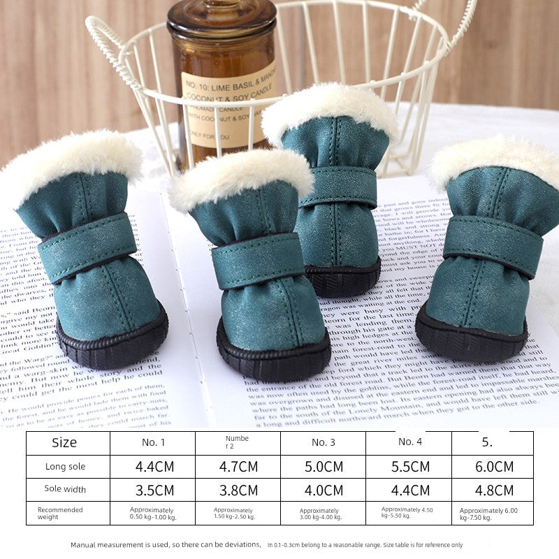 Teddy Puppy Winter General Breathable 4-Piece Shoes