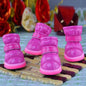 4 Pcs/Set Winter Pet Dog Shoes For Small Dogs Warm Fleece