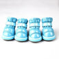 4 Pcs/Set Winter Pet Dog Shoes For Small Dogs Warm Fleece
