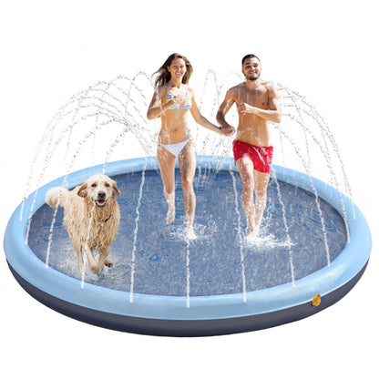 Splash Pad for Dogs, Non-Slip Splash Pad , Sprinkler Pool