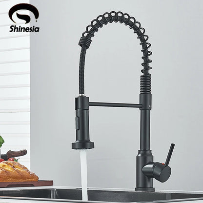 Shinesia Black Kitchen Faucet Stainless Steel