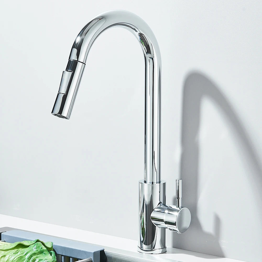 Pull Down Kitchen Sink Faucet