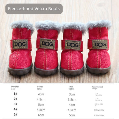 Teddy Puppy Winter General Breathable 4-Piece Shoes