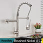 Popular Kitchen Spring Sink Faucet Modern Free Rotation Pull Down Spout