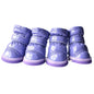 4 Pcs/Set Winter Pet Dog Shoes For Small Dogs Warm Fleece