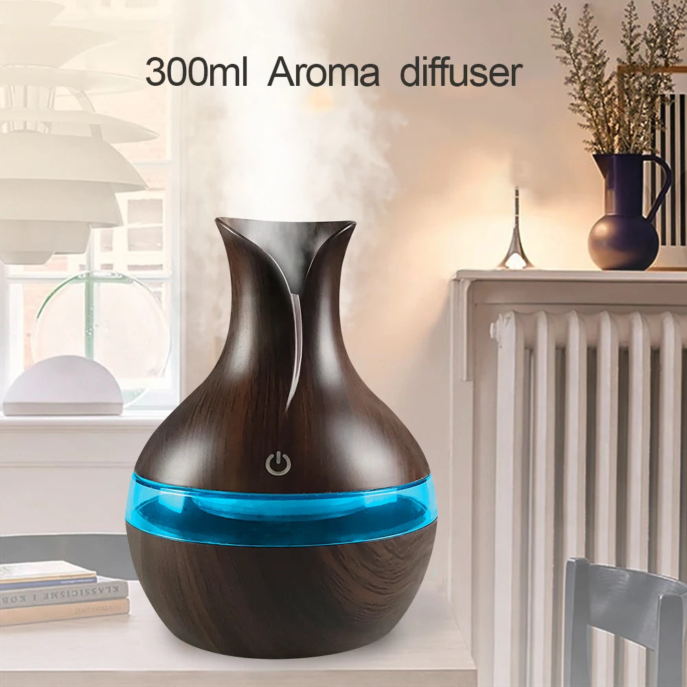 Mini USB Diffuser Air Humidifier with 7-Colors LED night l