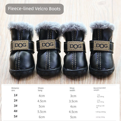 Teddy Puppy Winter General Breathable 4-Piece Shoes