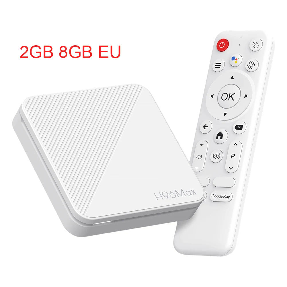Android 14 TV Box 4K 2GB RAM 8GB/16GB ROM HD WiFi BT Quad Core Video Set Top TV Box H313