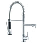 Black Kitchen Faucet With Pull Down Spring Sprayer